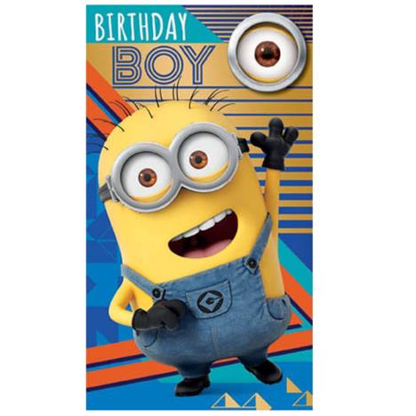 Despicable Me 3 Minions Birthday Boy Card with Badge £2.39